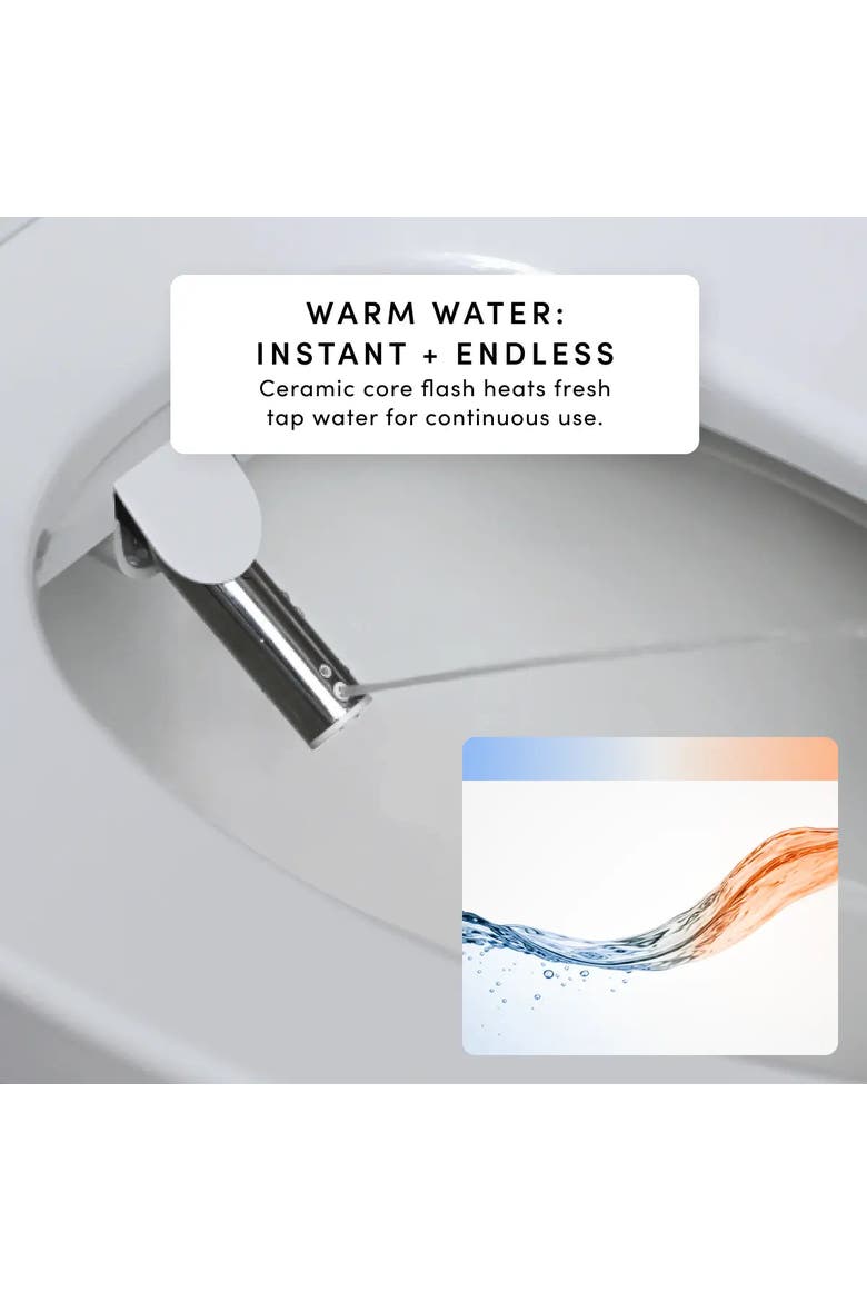 Cloud+ Electric Heated Bidet Seat, Alternate, color, White