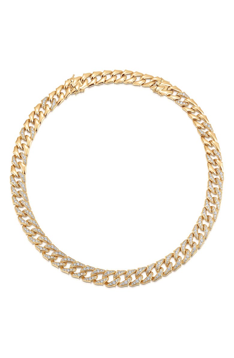 Sara Weinstock Luci Diamond Link Collar Necklace, Main, color,