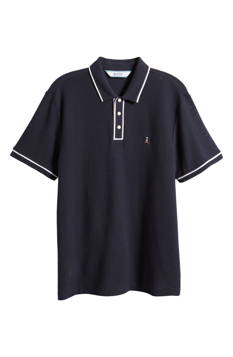 Original Penguin Earl Organic Cotton Mesh Polo, Alternate, color, Dark Sapphire