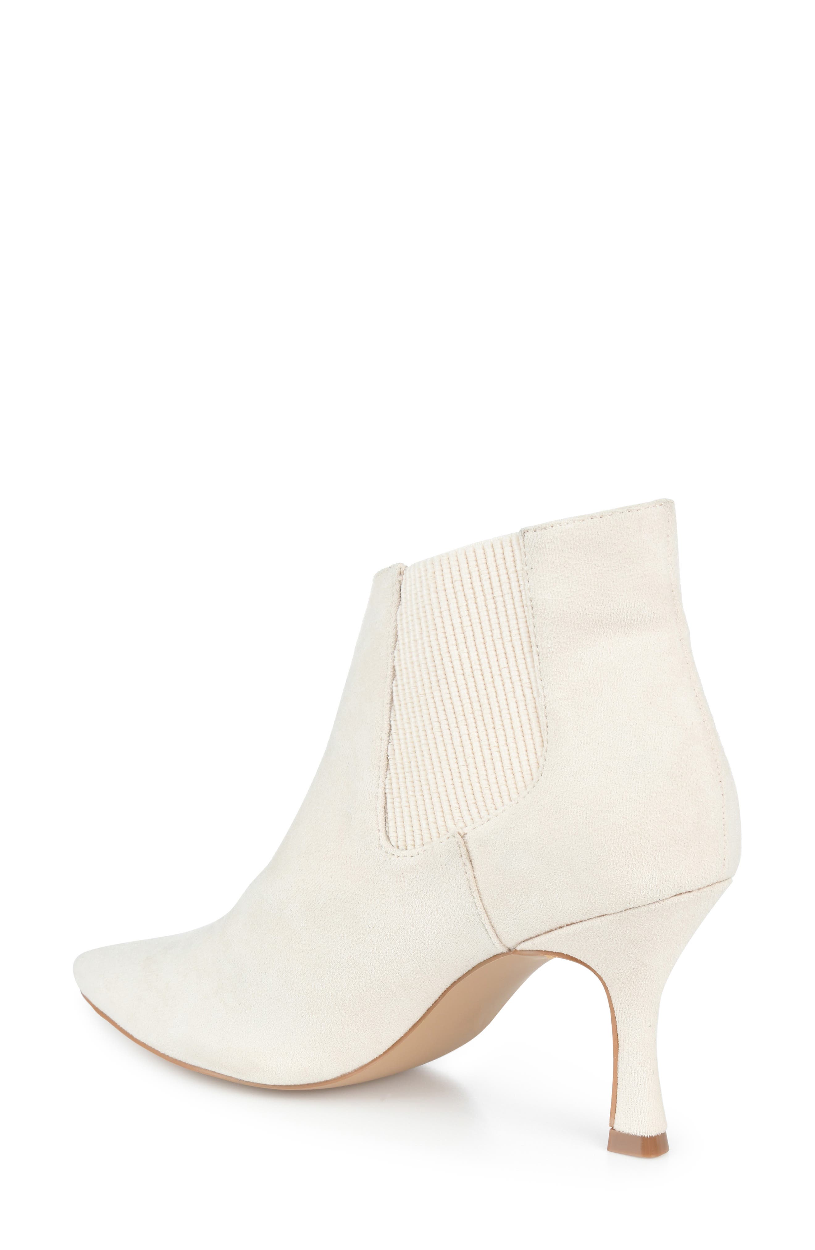 Elitta Vegan Leather Chelsea Bootie, Alternate, color, IVORY