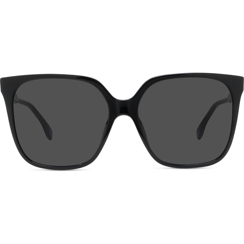 Fendi ' Fine 59mm Geometric Sunglasses In Black