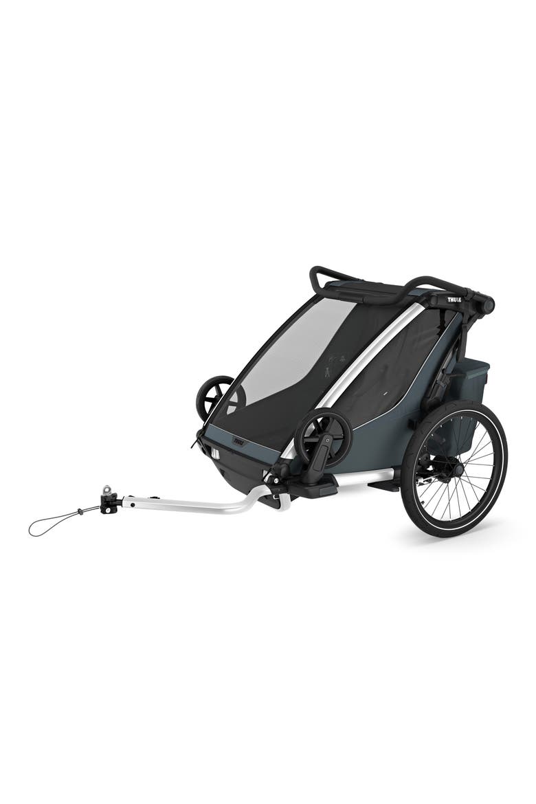 Chariot Cross 2 Multisport Double Cycle Trailer/Stroller, Alternate, color, DARK SLATE