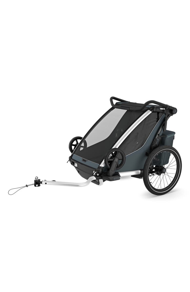 Thule Chariot Cross 2 Multisport Double Cycle Trailer/Stroller, Alternate, color, Dark Slate