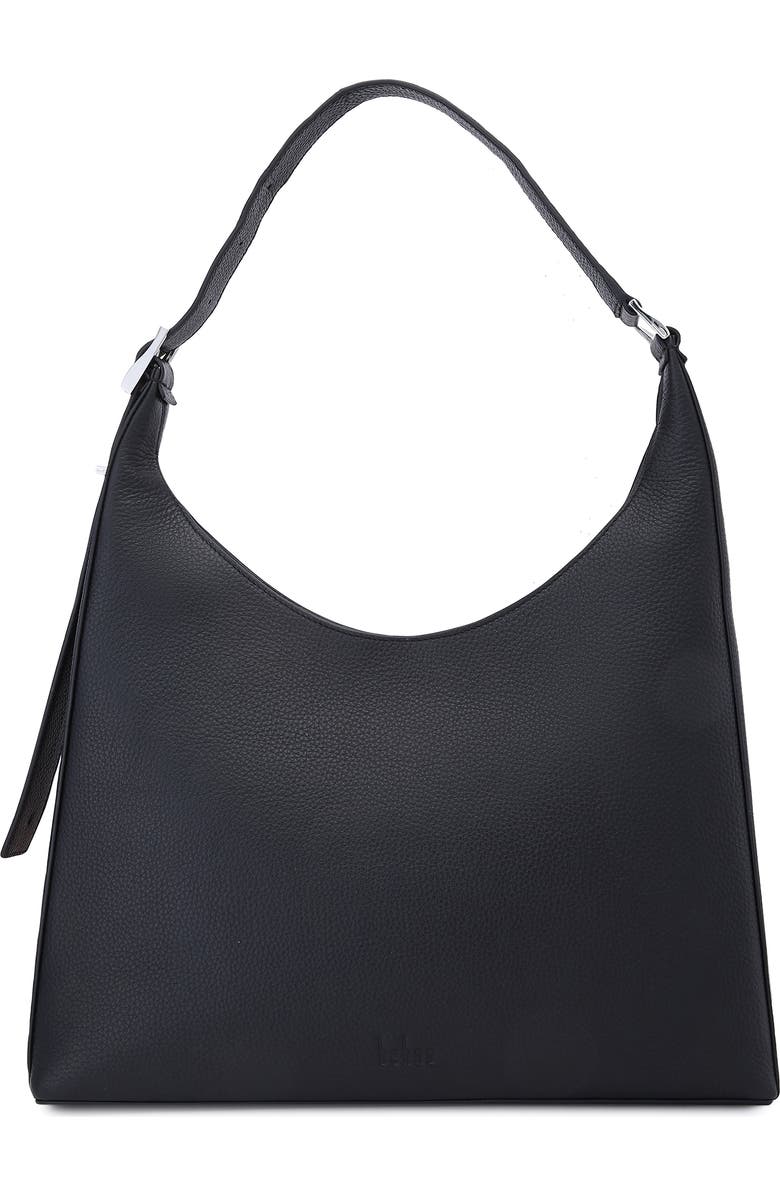behno Large Danny Flatiron Pebble Leather Shoulder Bag, Main, color,