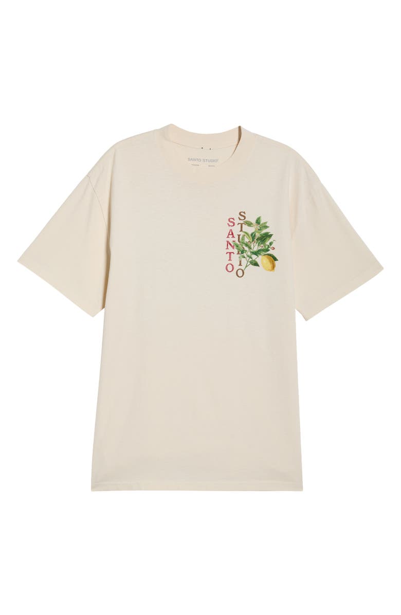 SANTO STUDIO Lemon Drappo Cotton Graphic T-Shirt, Alternate, color, 