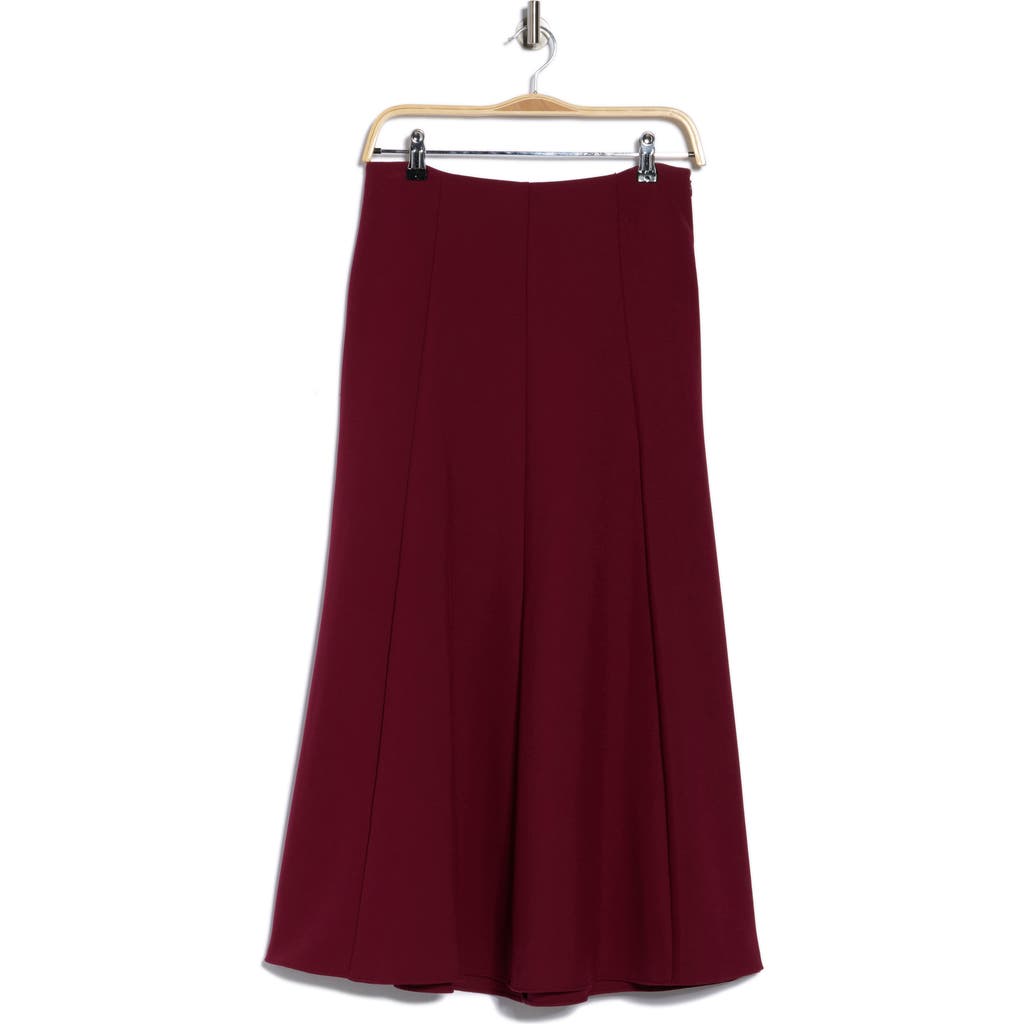 Simkhai Dottie A-line Midi Skirt In Burgundy