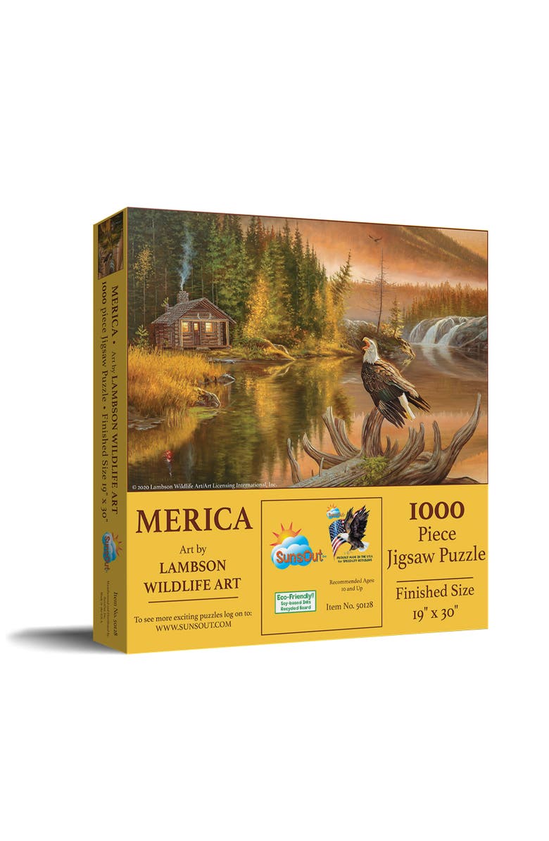 Sunsout Merica 1000 piece Jigsaw Puzzle for Adults, Main, color, Multicolor