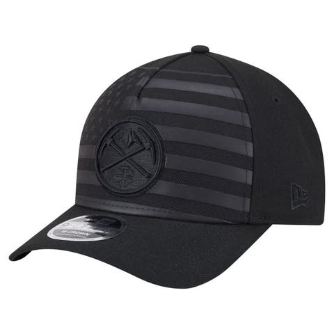 Men's New Era  Black Denver Nuggets Game Day Flag A-Frame 9FORTY Adjustable Hat