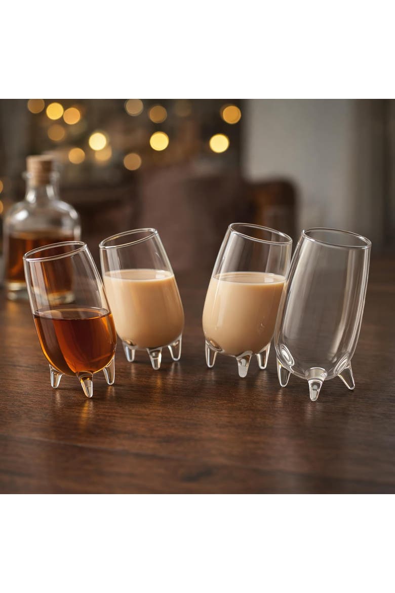 Relax Liqueur Glasses, Set of 4, Alternate, color, Clear