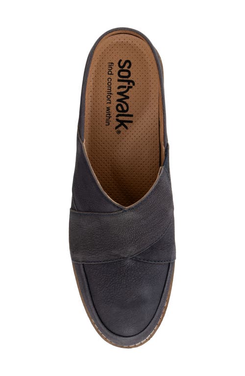 Softwalk ® Wessex Mule In Navy Nubuck