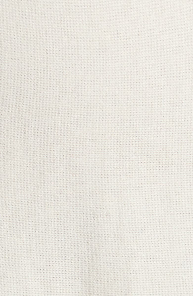 Fear of God Essentials Signature Button Front Cotton Shirt, Alternate, color, Ivory