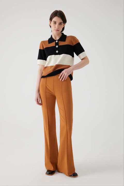 Angelina Pants Pleated Cut Pants