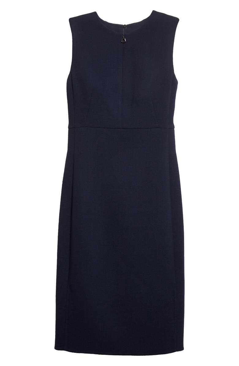 Akris Double Face Virgin Wool Crepe Sheath Dress, Alternate, color,