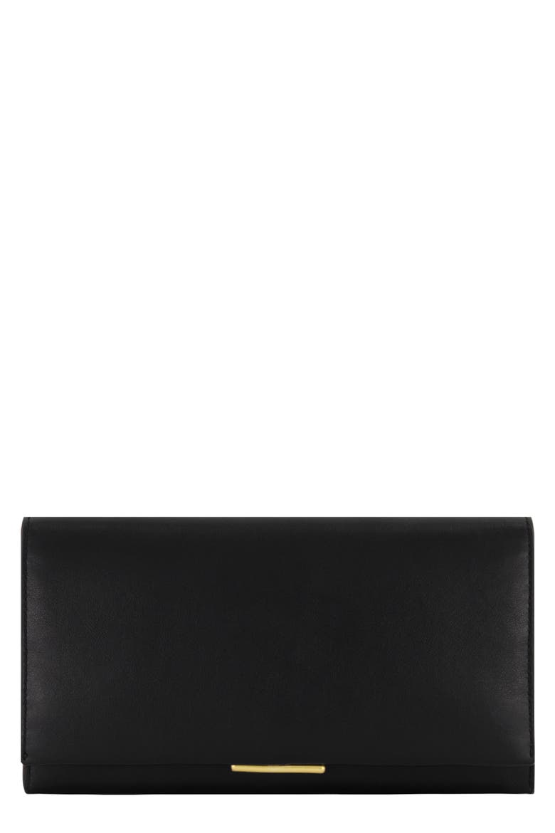 Continental Nappa Leather Wallet, Main, color, BLACK