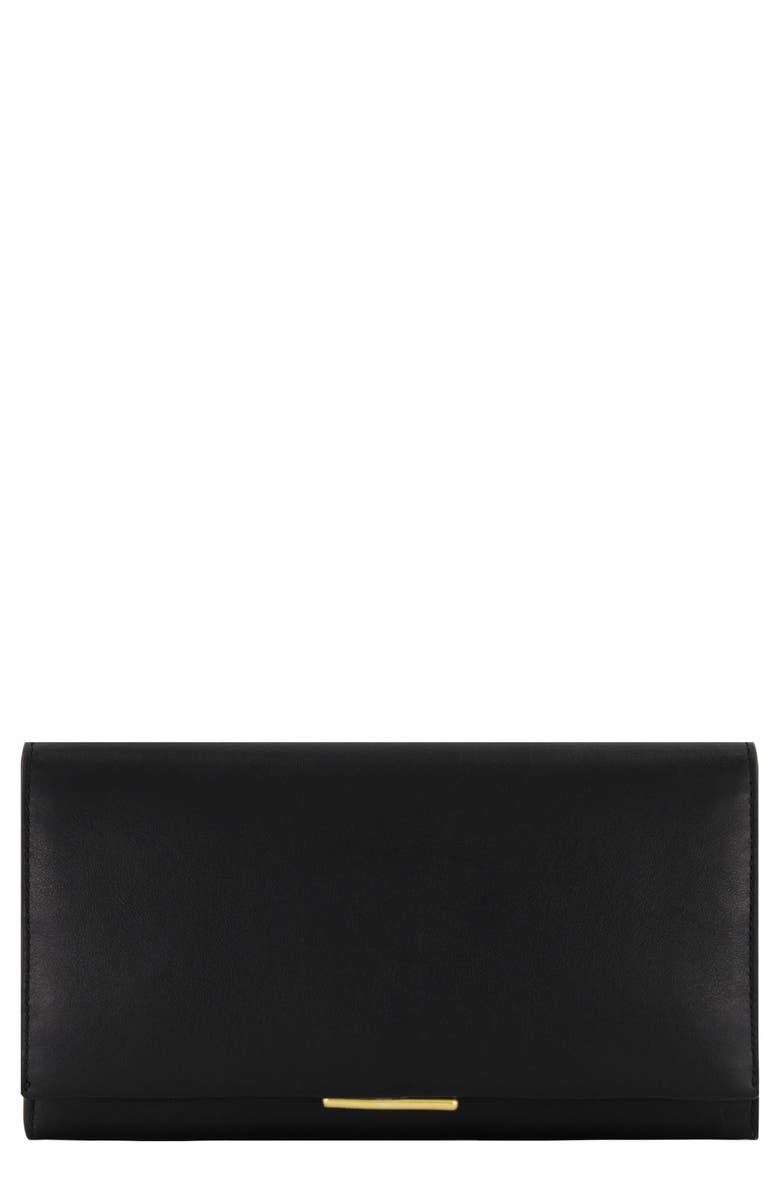 Vince Continental Wallet, Main, color, Black
