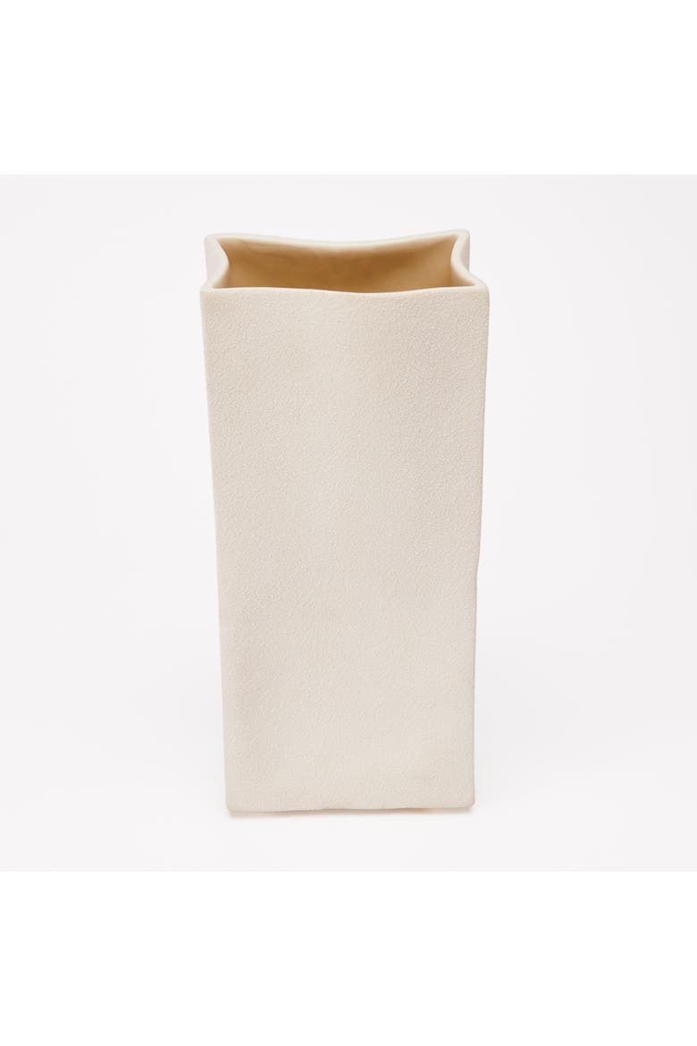 Rue Tall Vase, Alternate, color, Raw Blanc