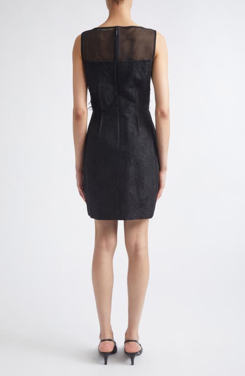 Textured Fray Jacquard Minidress