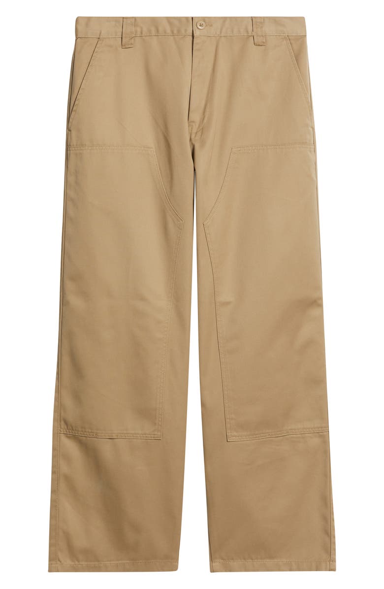 Carhartt Work In Progress Brady Double Knee Chinos, Main, color, Leather (Rinsed)