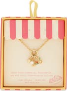 Leith Cubic Zirconia & Freshwater Pearl Fruit Charm Necklace