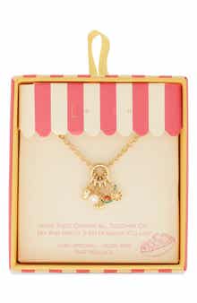Leith Cubic Zirconia & Freshwater Pearl Fruit Charm Necklace