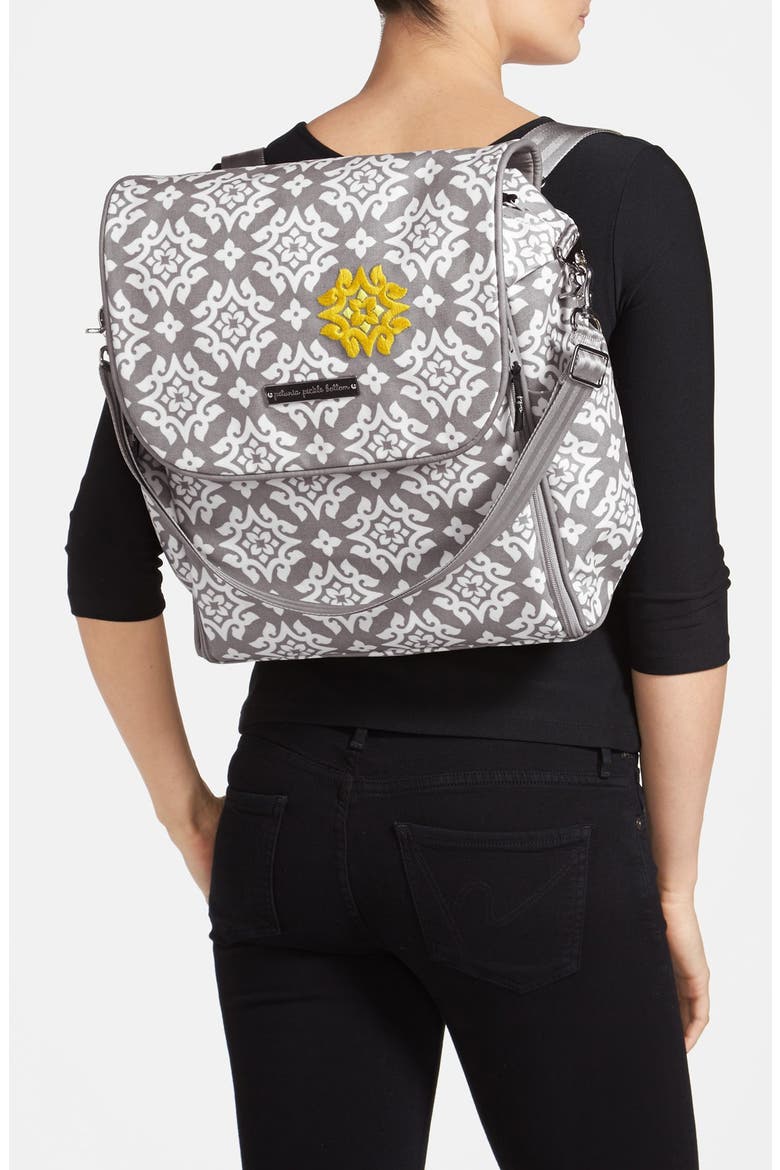 'Boxy' Backpack Diaper Bag (Nordstrom Exclusive), Alternate, color, GREY/ WHITE