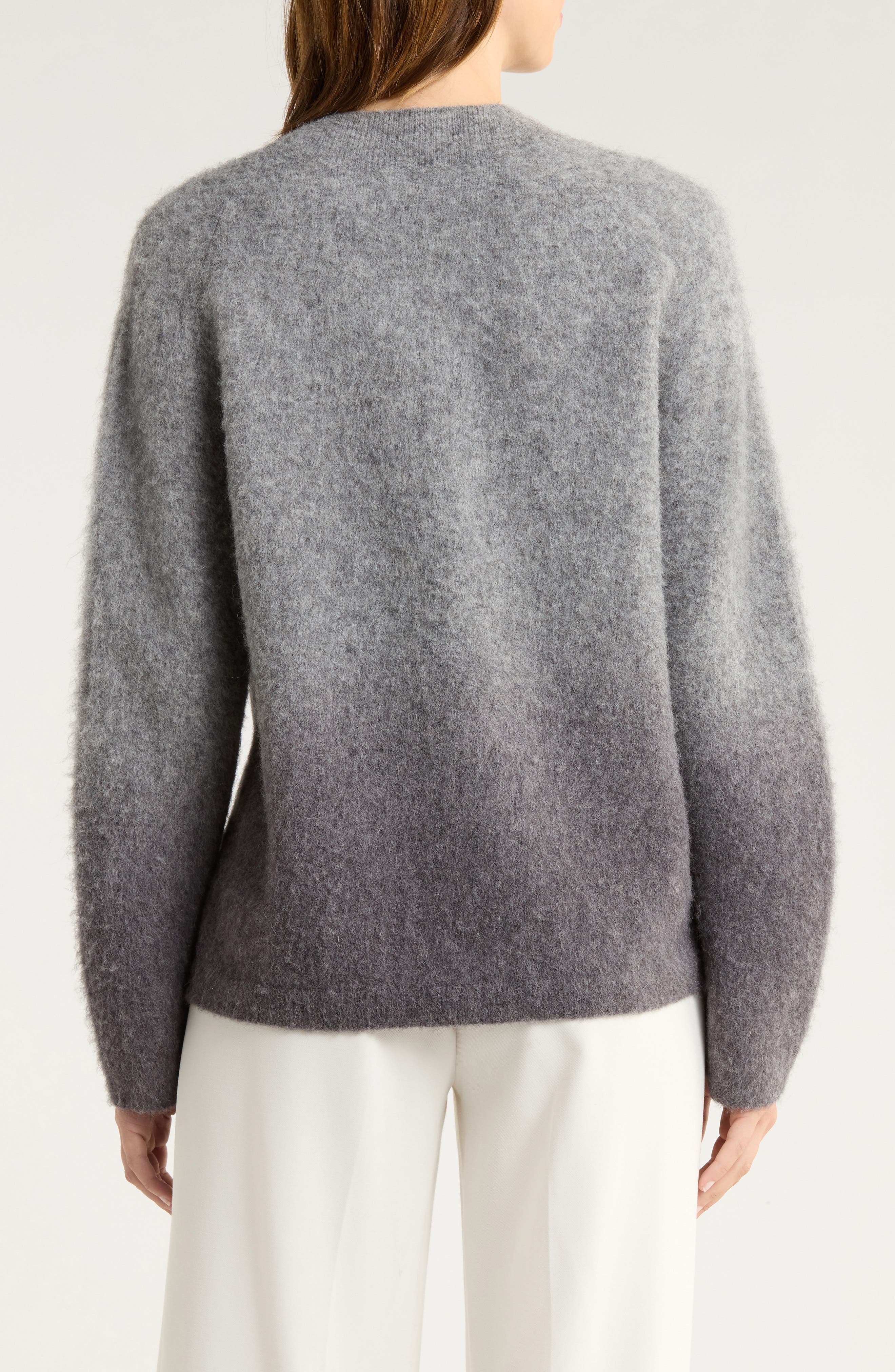 Ombre Brushed Alpaca & Wool Blend Sweater - image 2