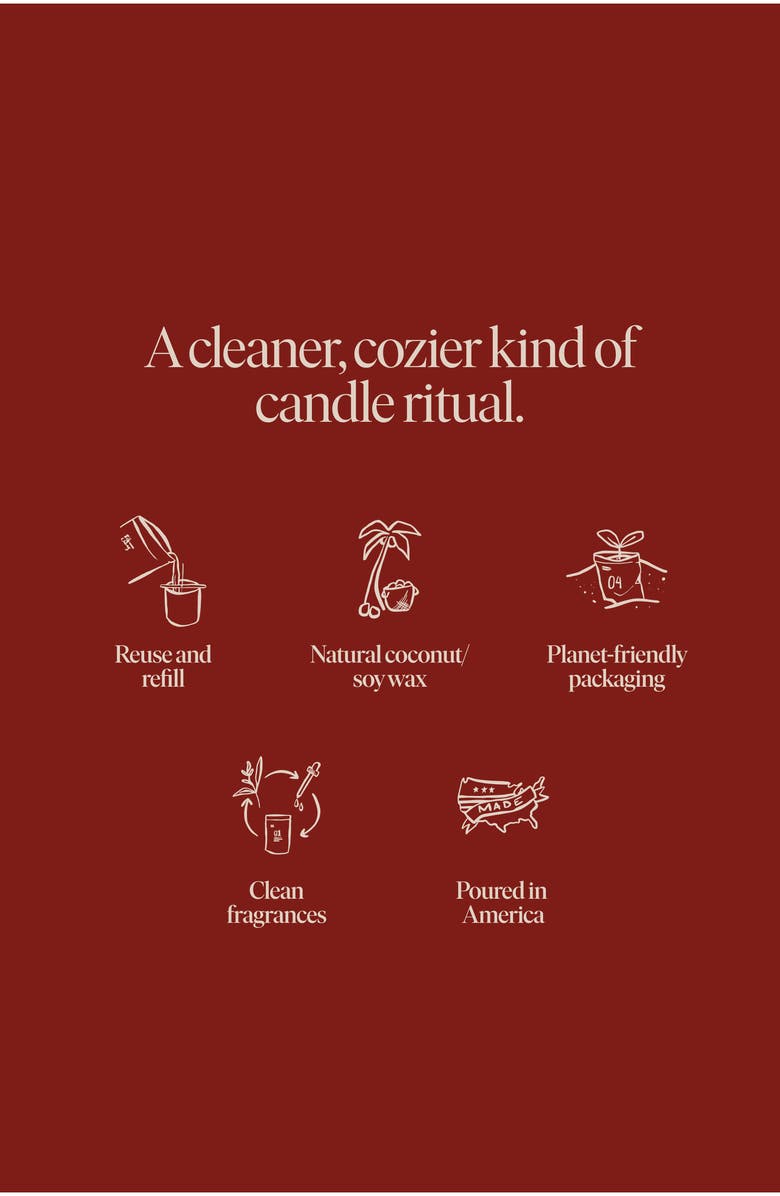 SIBLINGS Lil Gingerbread Lady Candle Refill, Alternate, color, White