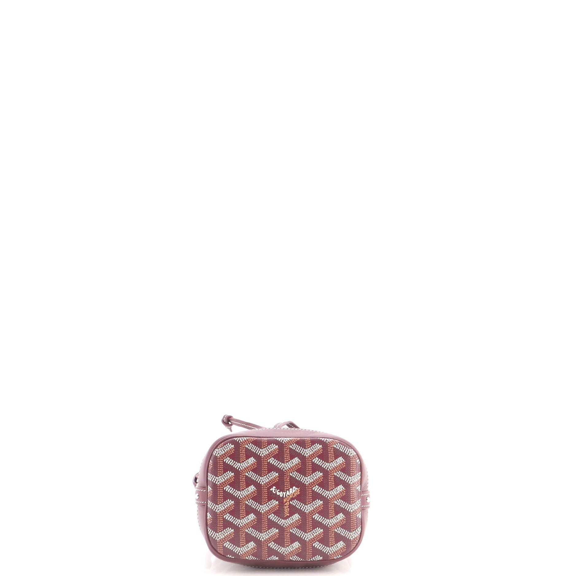 Petit Flot Bucket Bag Coated Canvas Mini, Alternate, color, Burgundy