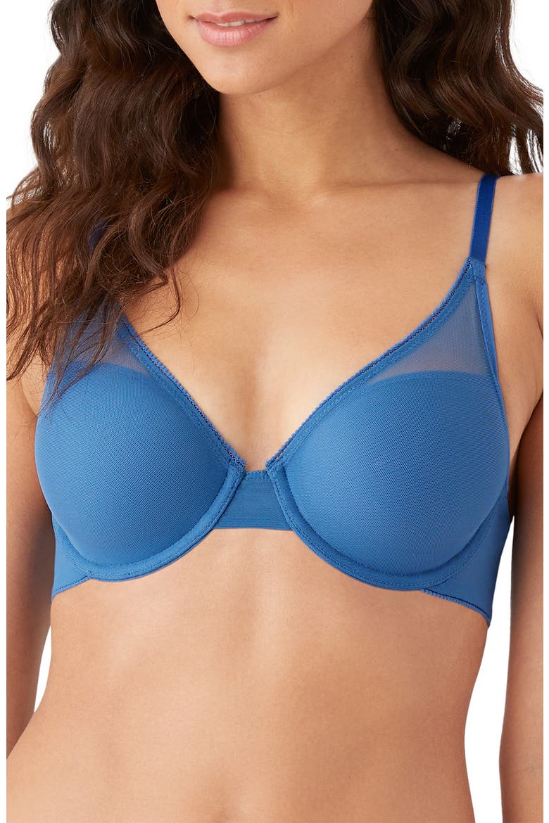 Etched in Style Underwire T-Shirt Bra, Main, color, DELFT
