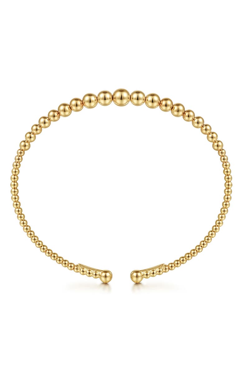 Gabriel & Co. Bujukan Beaded Cuff Bracelet, Alternate, color, Gold