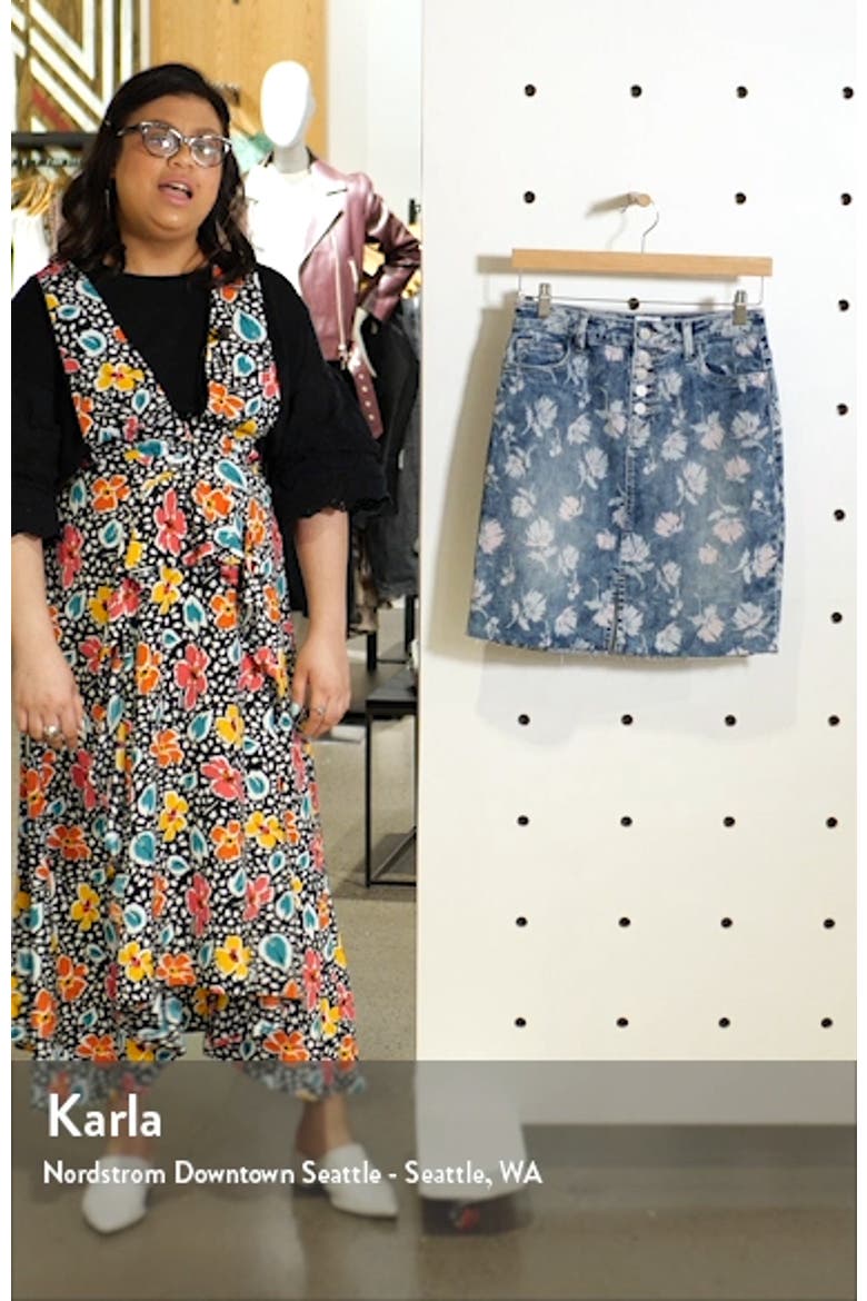 Floral Denim Miniskirt video