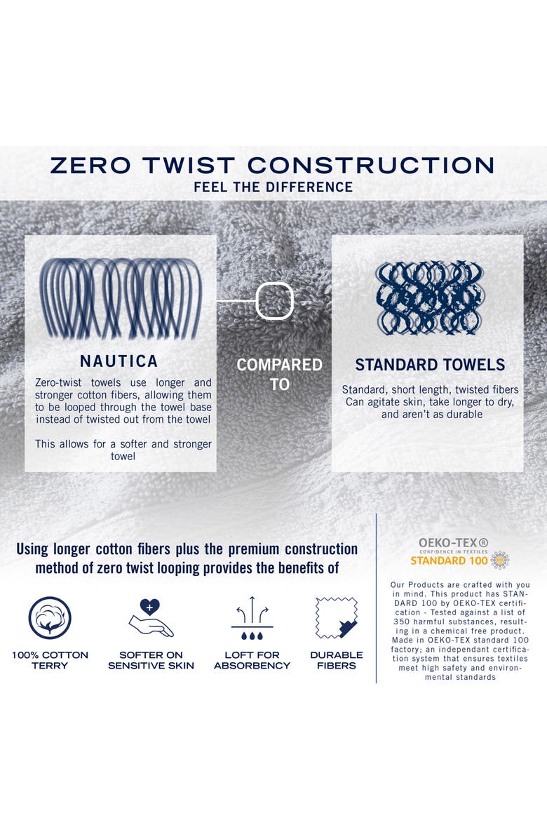 Nautica Oceane Set of 2 Bath Towels, Alternate, color,