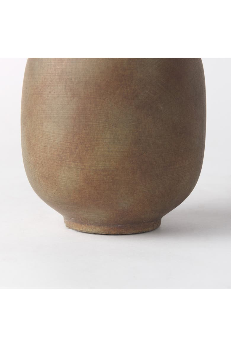 Rylee Ceramic Vase, Alternate, color, Brown