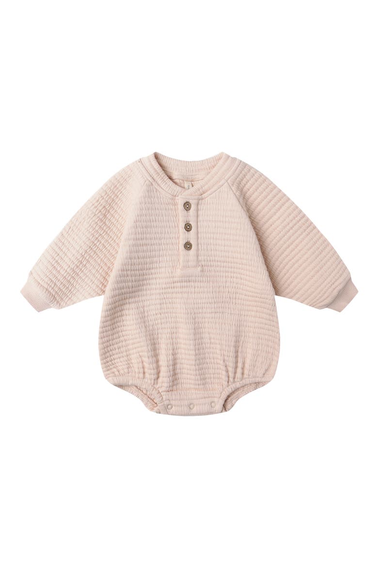 Bubble Henley Romper, Main, color, ANTIQUE