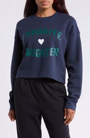 Favorite Daughter The Cropped Logo Sweatshirt