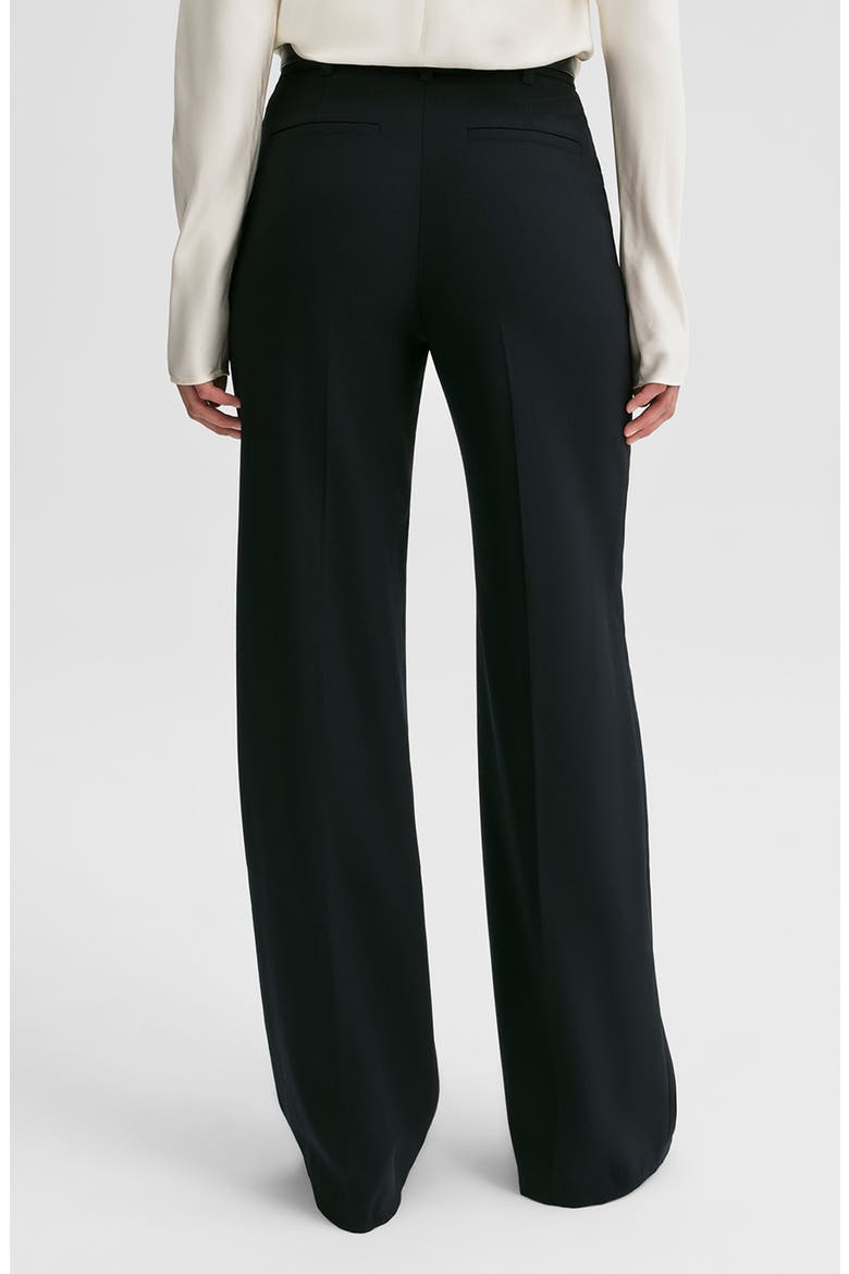 Hirsch Straight Leg Wool Blend Pants, Alternate, color, BLACK