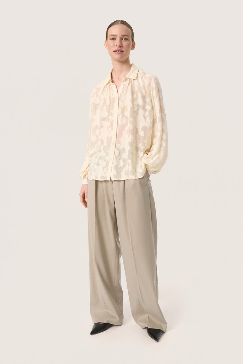 SLFelisia Loose Fit Long Sleeve Shirt, Alternate, color, Sandshell