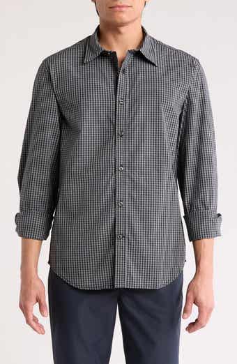 James Campbell York Gingham Cotton Button Up Shirt