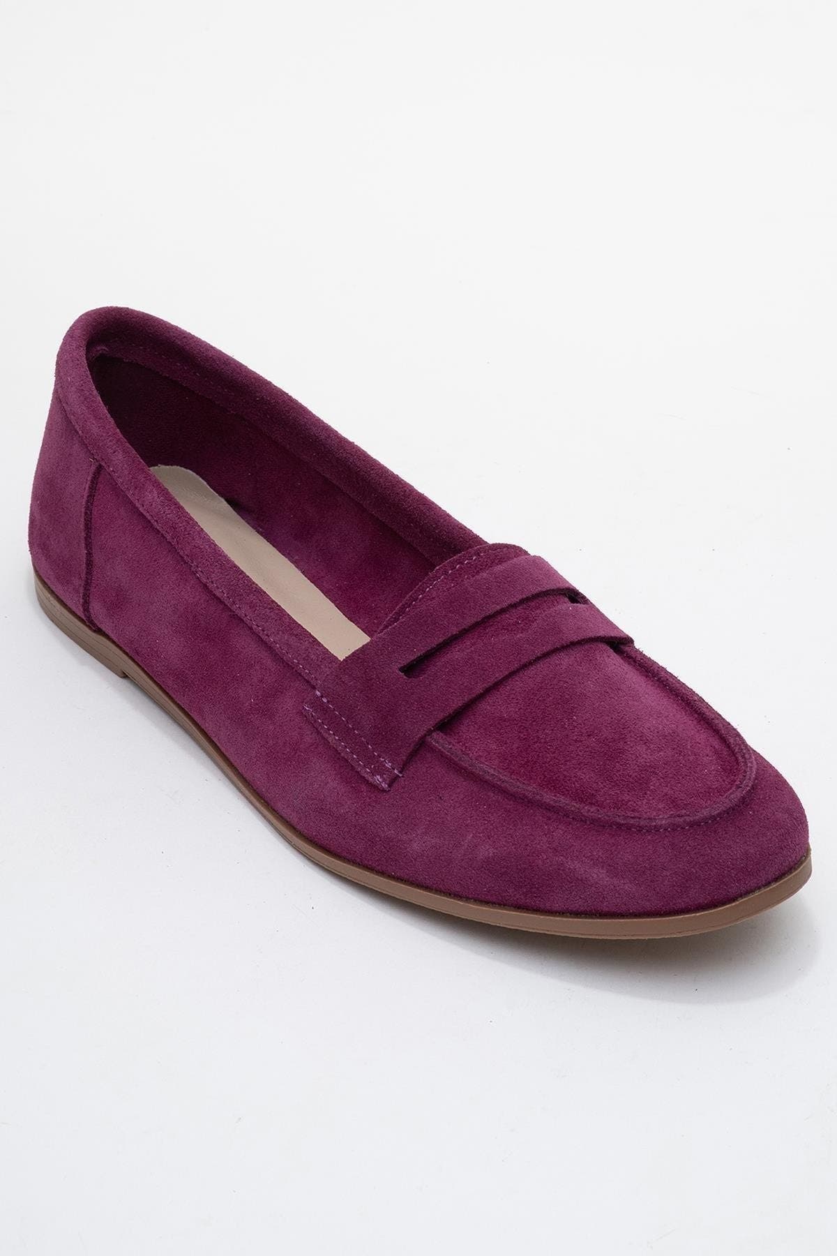  Purple Suede Leather
