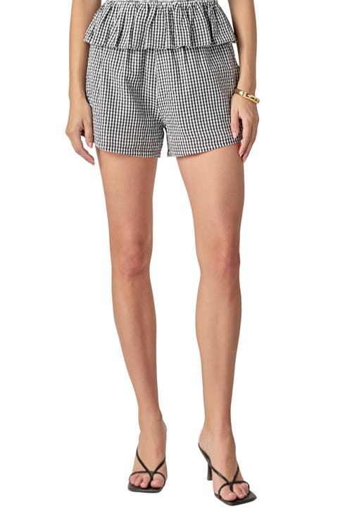 Gingham Check Shorts