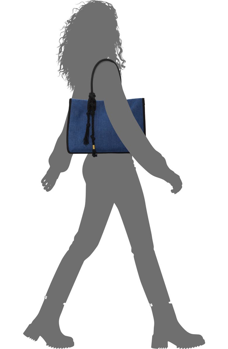 Vince Camuto Orla Denim Tote, Alternate, color, Blue