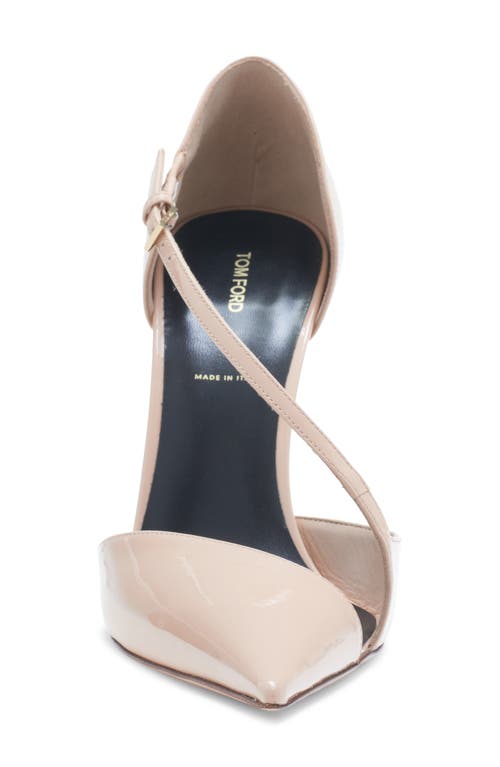 Tom Ford Stiletto Asymmetric Strap Pump In Neutral