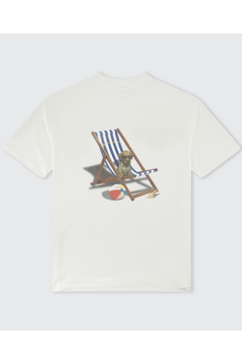 Huntley On Vacation Short Sleeve T-Shirt, Alternate, color, Off-white