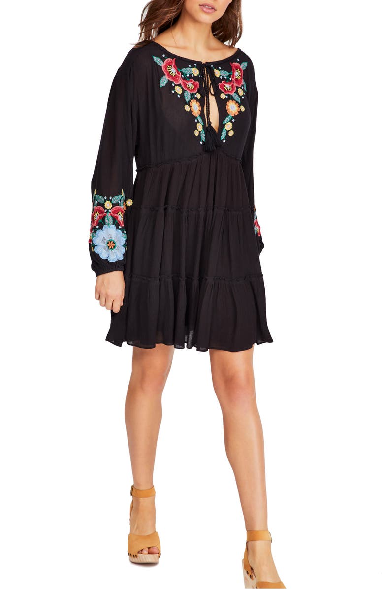 Free People Spell On You Embroidered Minidress, Main, color, 