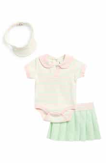 Ted Baker Kids' Bodysuit, Skirt & Visor Set