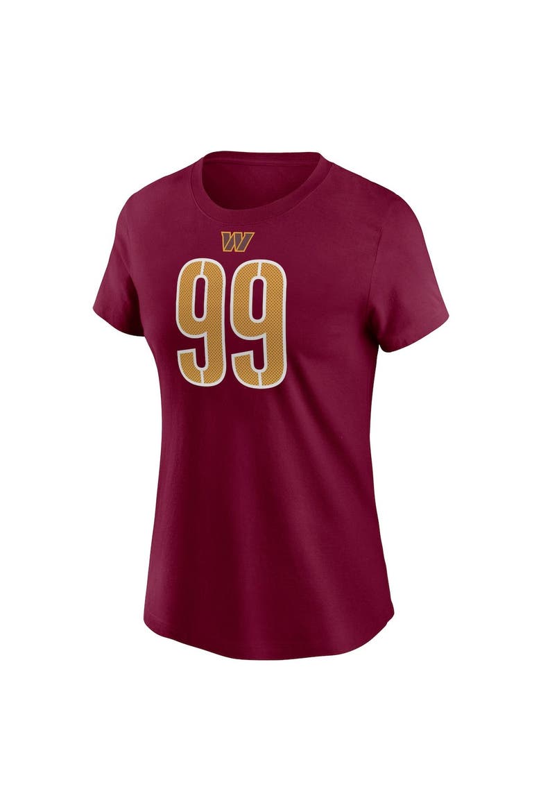 Women's Nike Chase Young Burgundy Washington Commanders Player Name & Number T-Shirt, Alternate, color, Burgundy