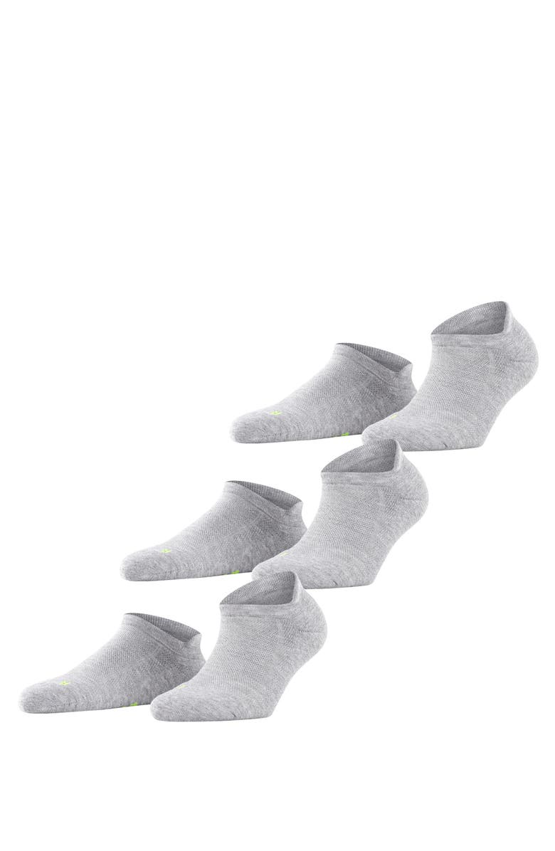 Falke Cool Kick 3-Pack Sneaker Socks, Main, color, Light Grey Melange