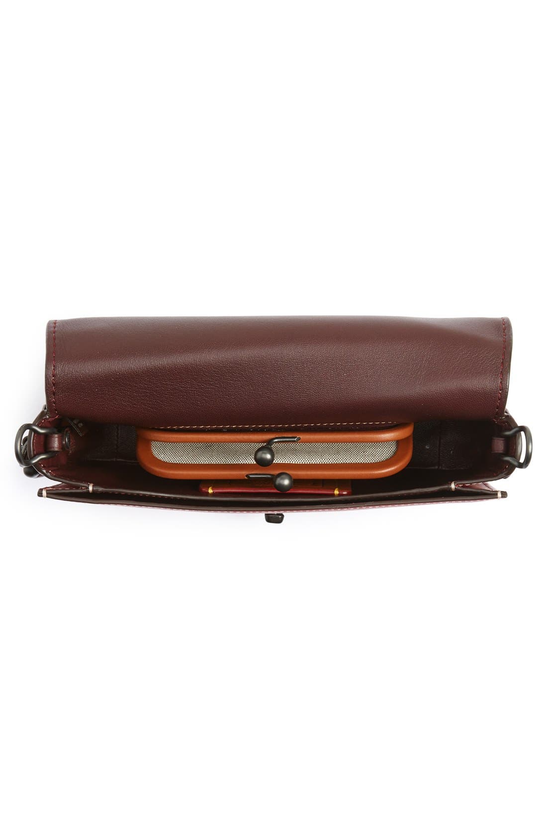 1941 'Dinky' Leather Crossbody Bag, Alternate, color, RED