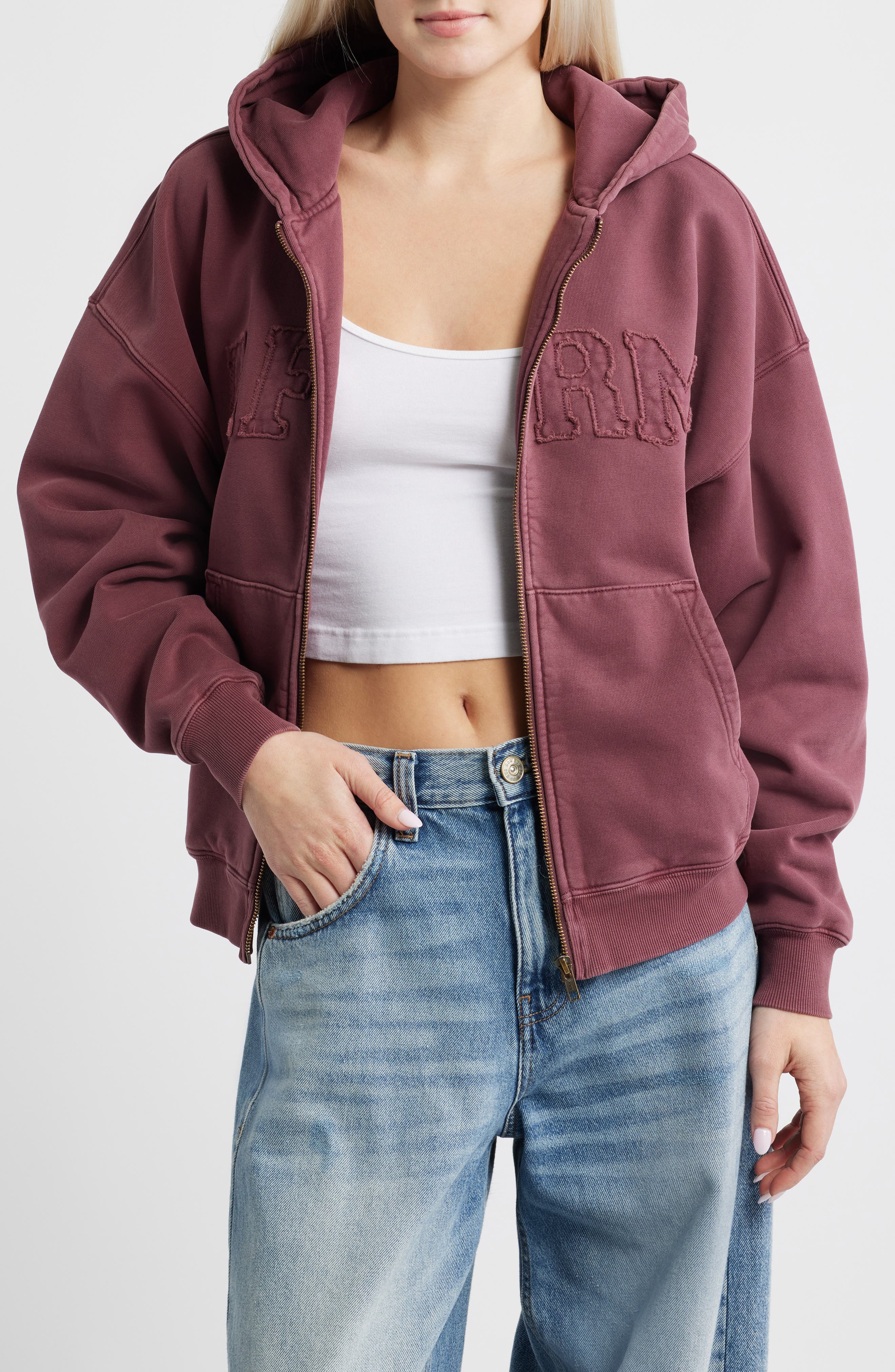 AFRM Cameron Cotton Zip Hoodie