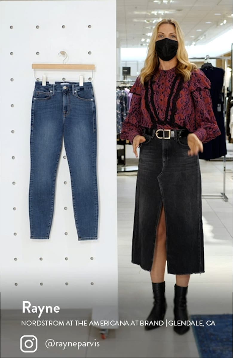 Extreme V High Waist Ankle Skinny Jeans, sales video thumbnail